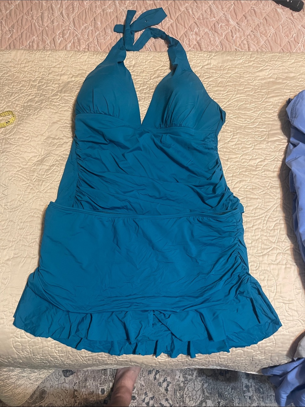 Teal Halter two-Piece Swimsuit